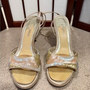 Caparros Multicolor Sequin Heels